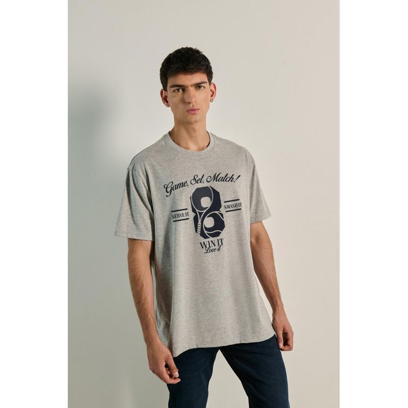 KOAJ - KOAJ Camiseta oversize manga corta de la pasión por el tennis HOMBRE