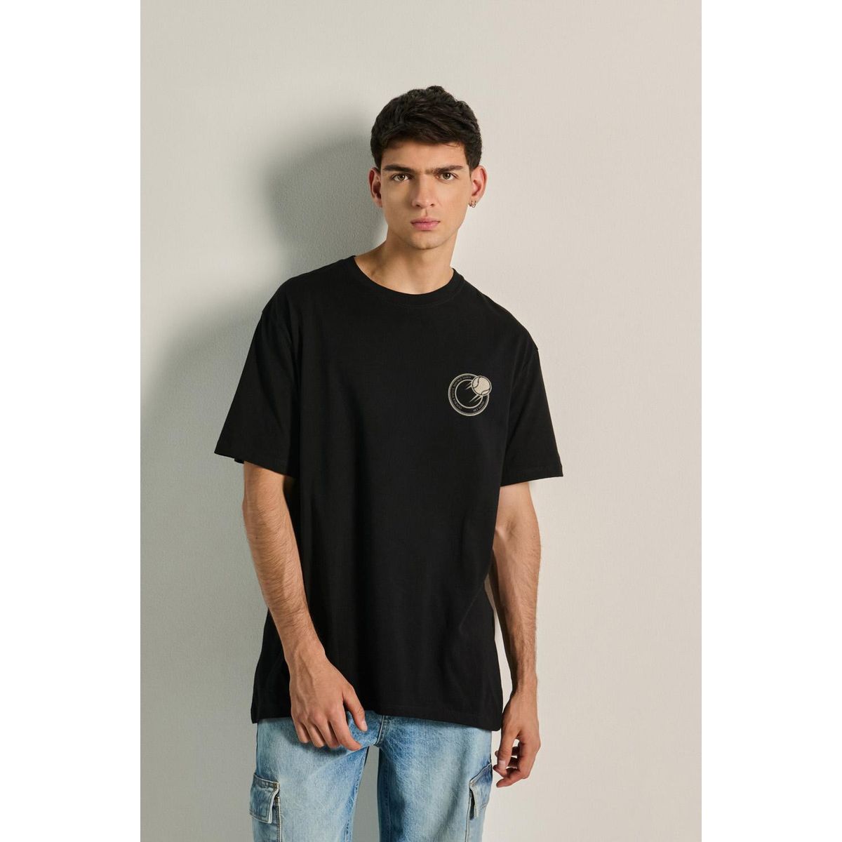 KOAJ - KOAJ Camiseta manga corta para hombre en tono unicolor, elab Hombre