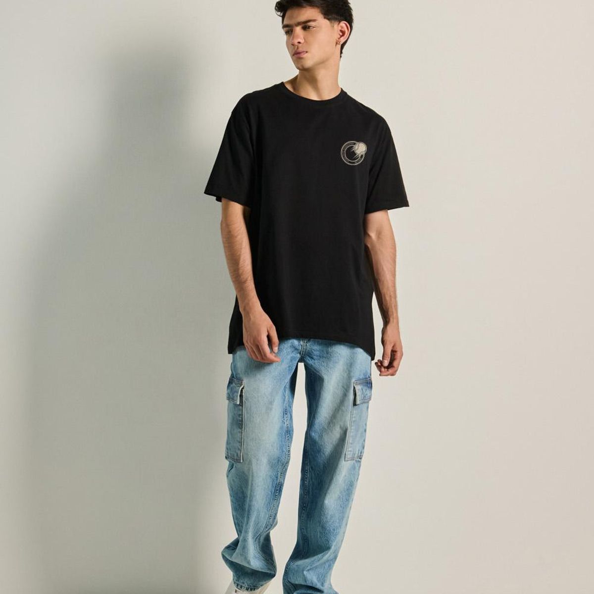 KOAJ - KOAJ Camiseta manga corta para hombre en tono unicolor, elab Hombre