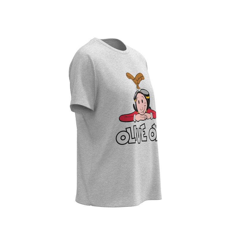 KOAJ - KOAJ Camiseta unicolor con cuello redondo para mujer, confec Mujer