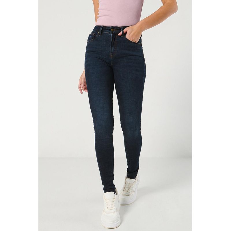 KOAJ - KOAJ Jean para mujer, 5 bolsillos, tiro alto, cinco bolsillos, MUJER