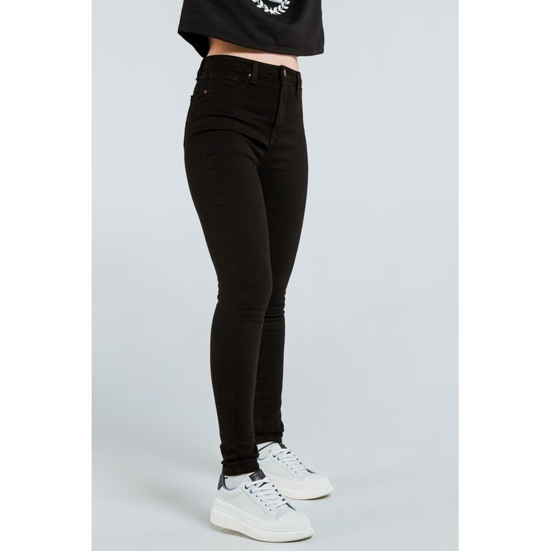 KOAJ - KOAJ Jean jegging negro con bolsillos, tiro súper alto y ajust MUJER