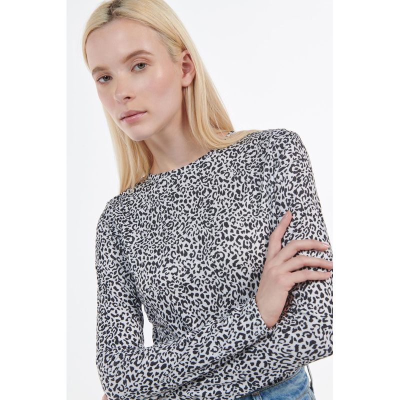 KOAJ - KOAJ Camiseta manga larga unicolor con diseños estampados y cu MUJER
