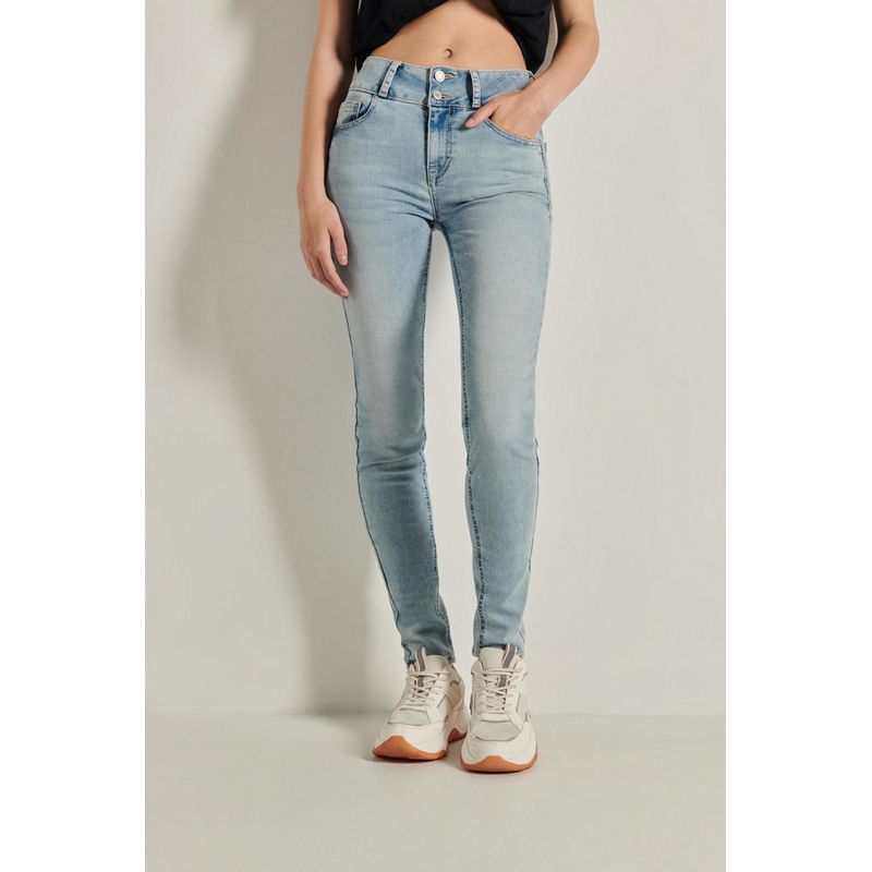 KOAJ - KOAJ Jean para mujer, 5 bolsillos, tiro alto, pretina ancha  Mujer