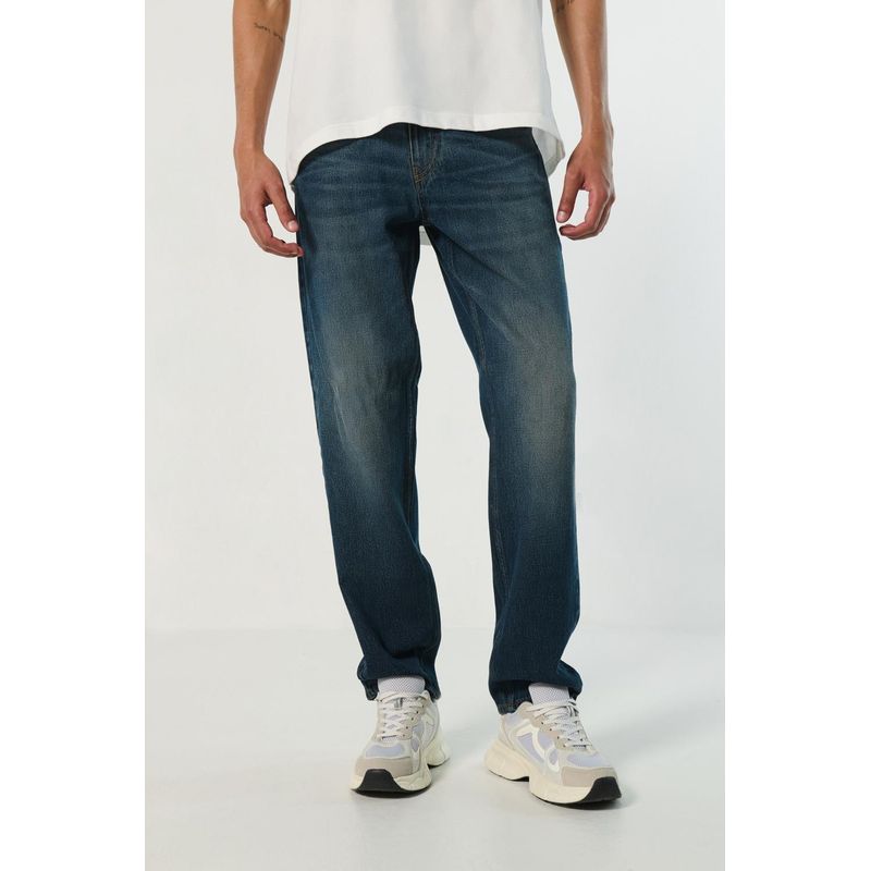 KOAJ - KOAJ Jean para hombre, 5 bolsillos, tiro bajo ajuste semi rect HOMBRE