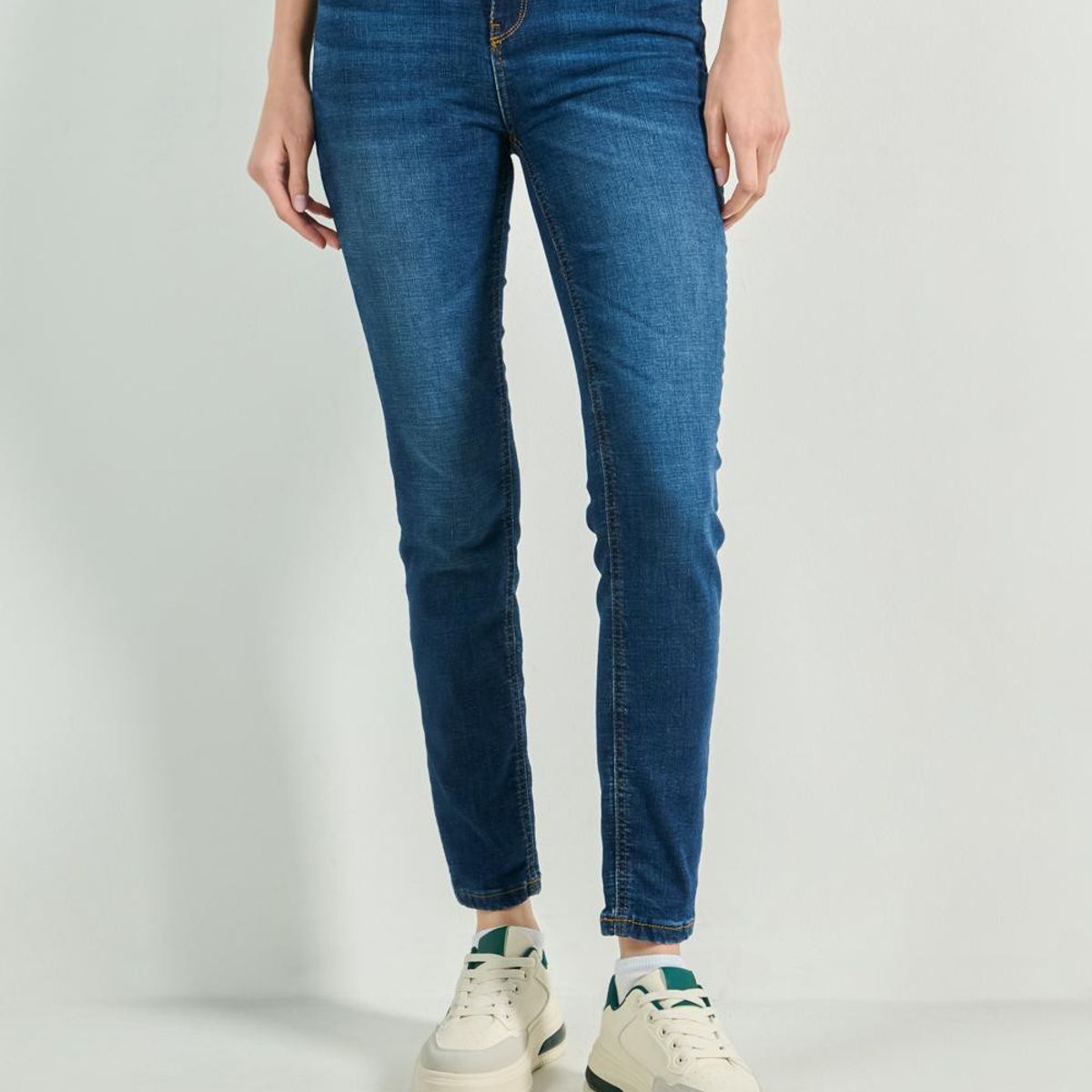 KOAJ - KOAJ Jean azul oscuro jegging ceñido con tiro alto y bolsill