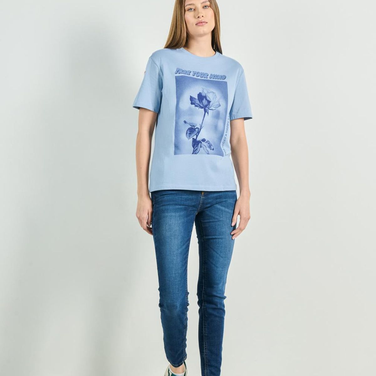 KOAJ - KOAJ Jean azul oscuro jegging ceñido con tiro alto y bolsill