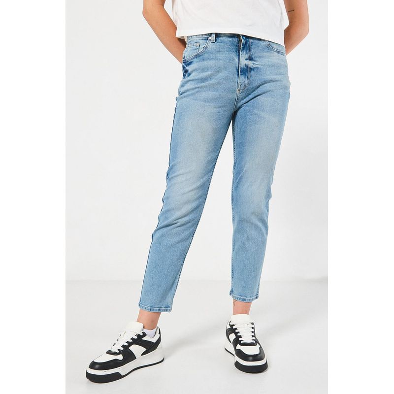 KOAJ - KOAJ Jean mom fit tiro super alto MUJER