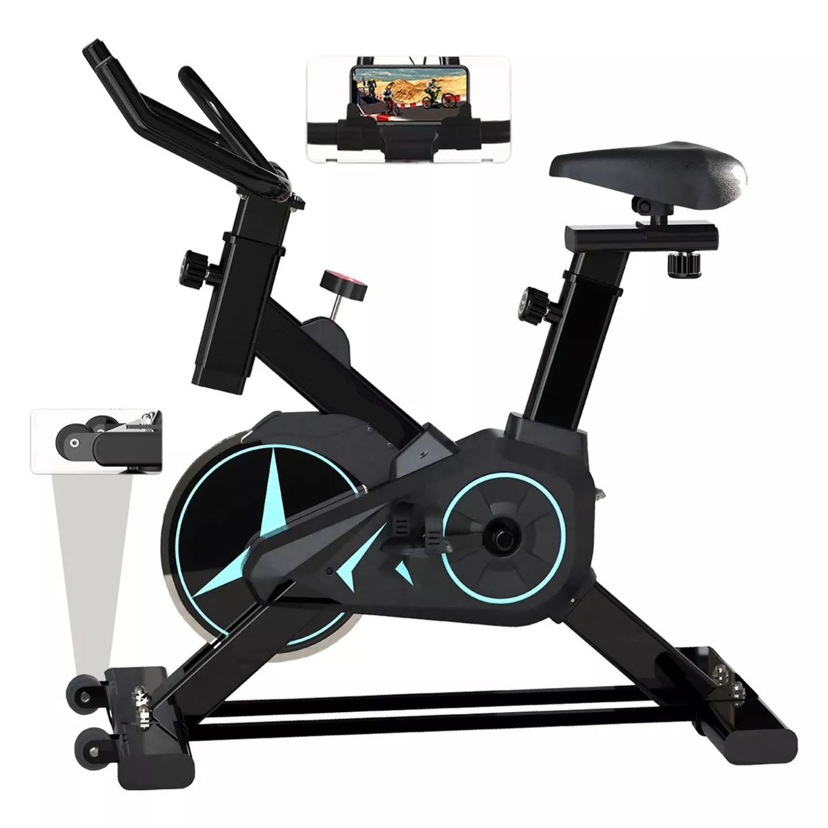 GENERICO - Bicicleta Estatica Spinning Silenciosa  Obsequio..