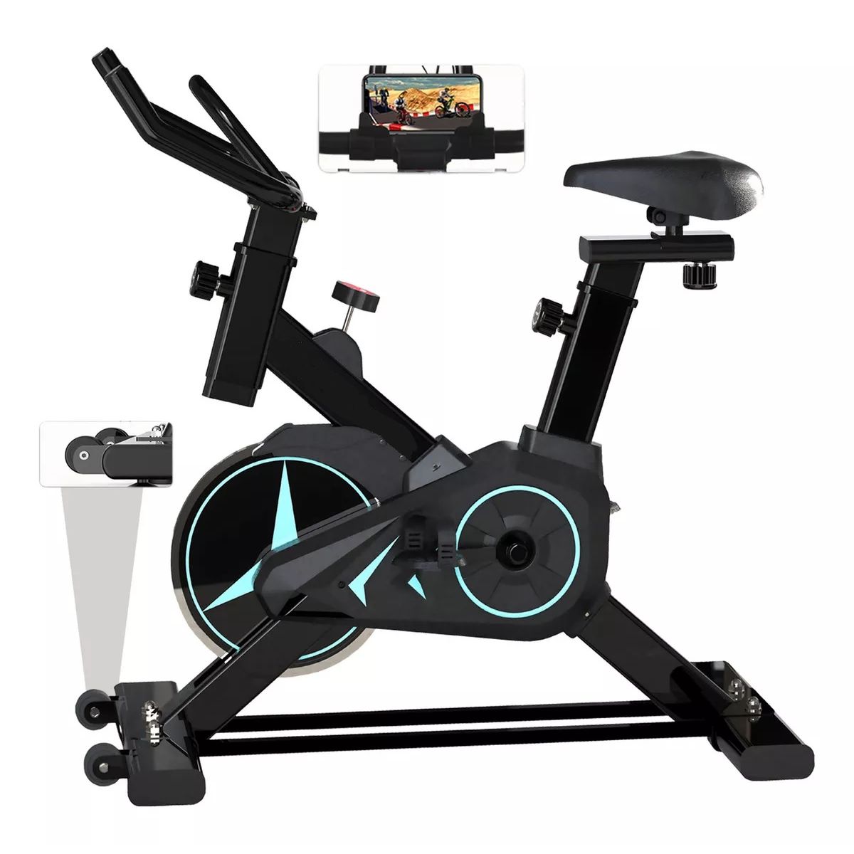 GENERICO - Bicicleta Estatica Spinning Silenciosa  Obsequio..