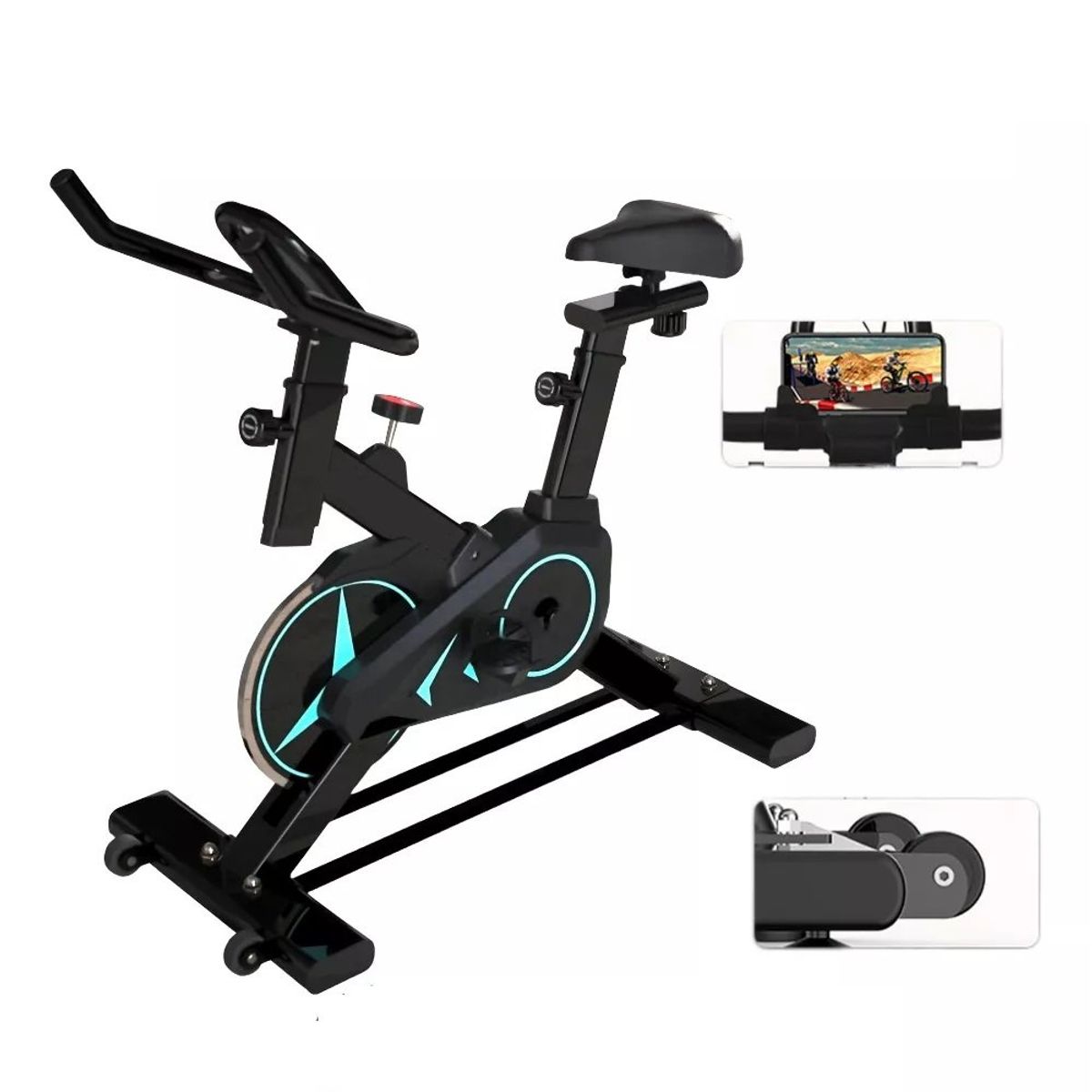 GENERICO - Bicicleta Estatica Spinning Silenciosa  Obsequio..