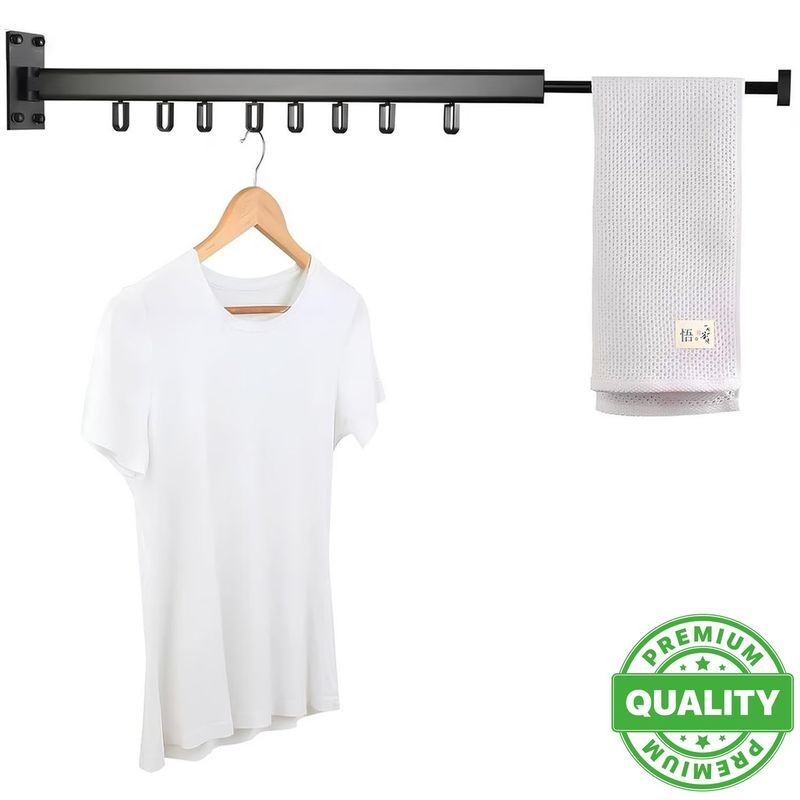 ONE PIXEL - Tendedero De Ropa Plegable Ajustable Negro ONE PIXEL
