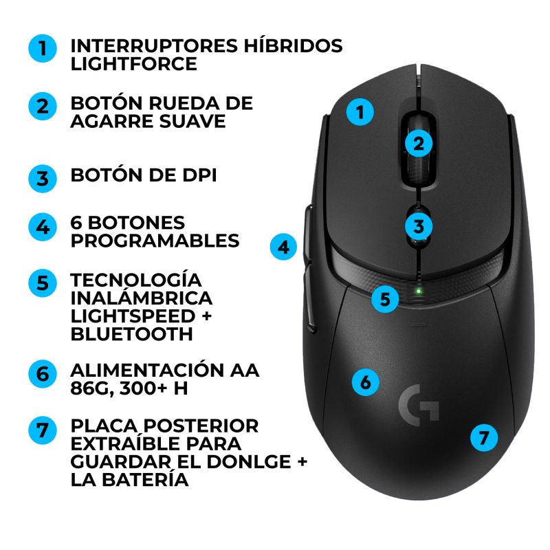 LOGITECH - Mouse Gamer Logitech G309 Lightspeed & Bt
