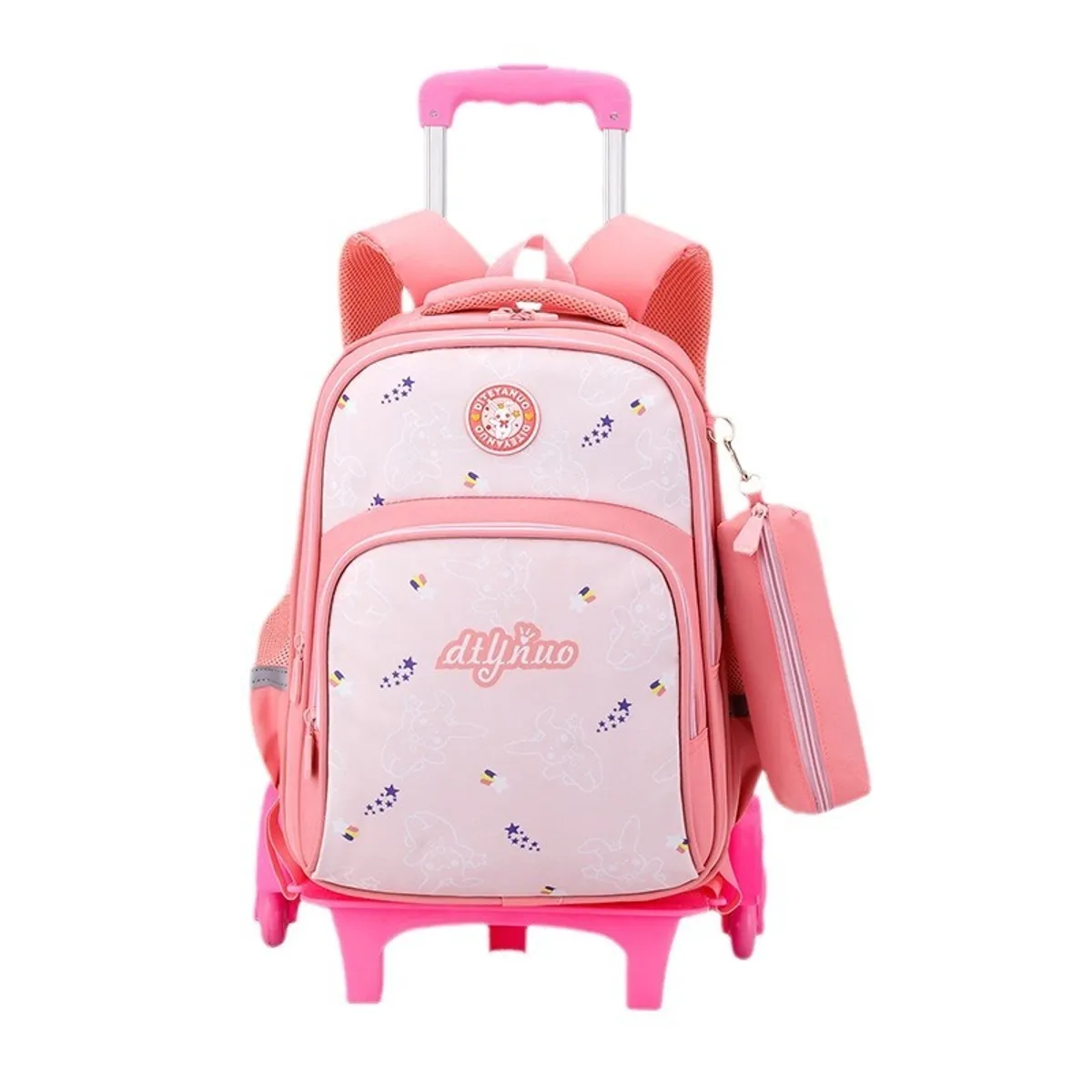 AGUGU STORE - Morral Mochila Escolar Infantil con ruedas + Cartuchera