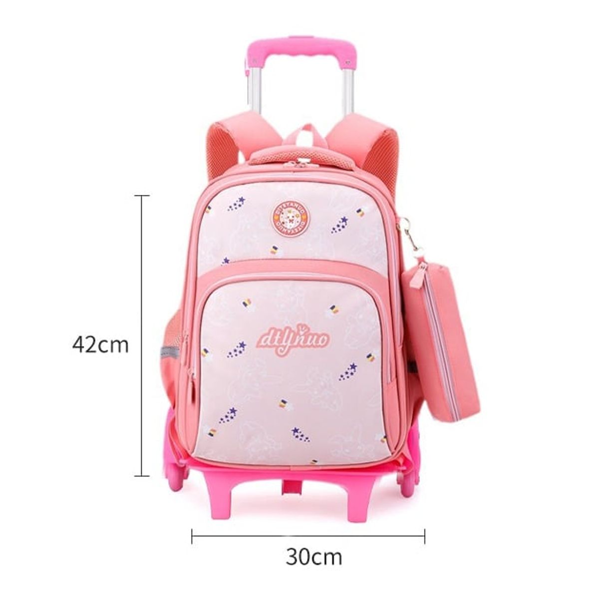 AGUGU STORE - Morral Mochila Escolar Infantil con ruedas + Cartuchera