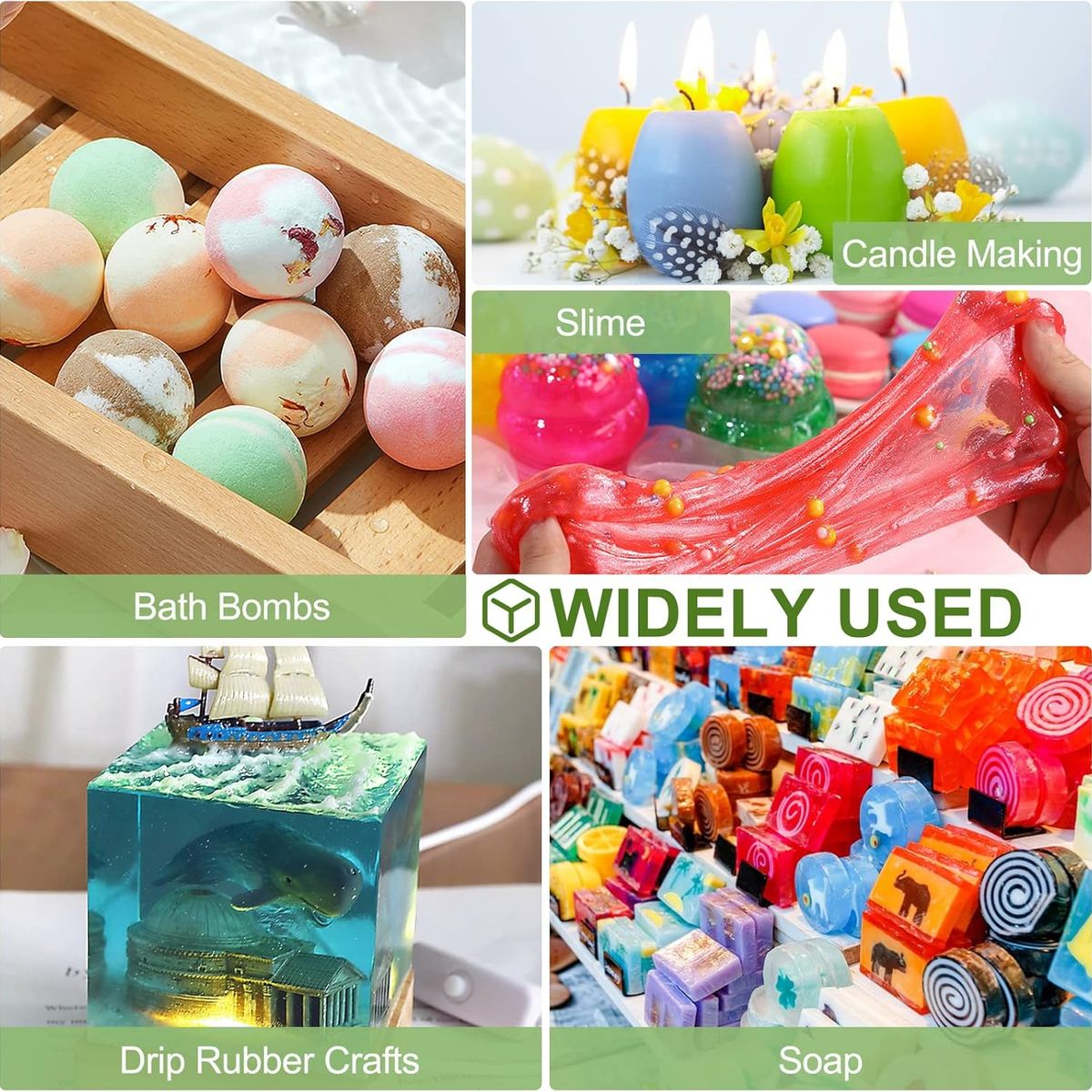 USA - 36 Pigmentos Polvo De Mica Nacarado Para Resina Jabon Velas