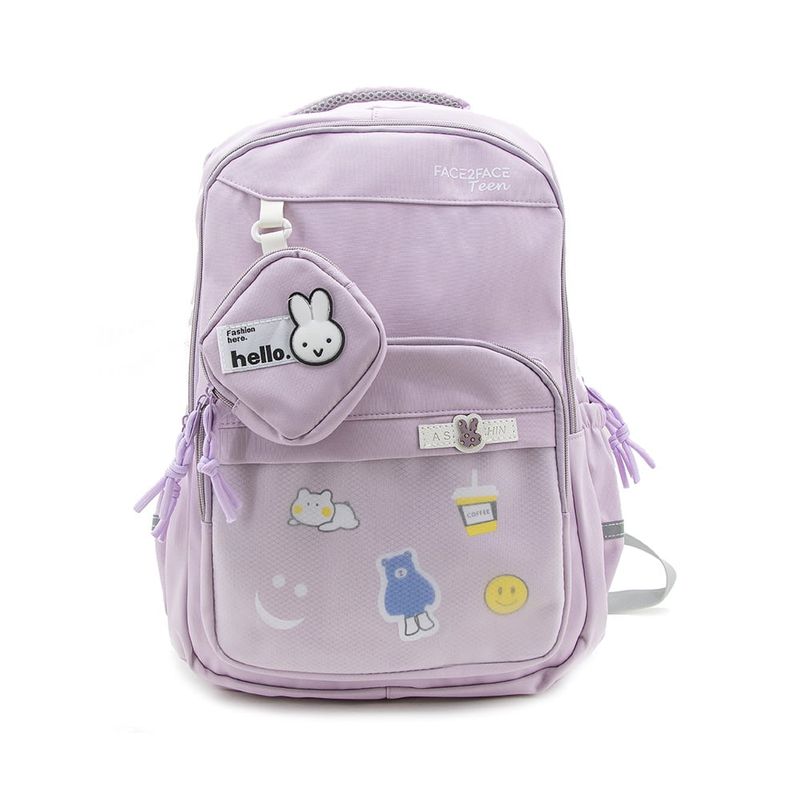 FACE2FACE - Morral de Tela con Monedero y Detalles en el Bolsillo_.