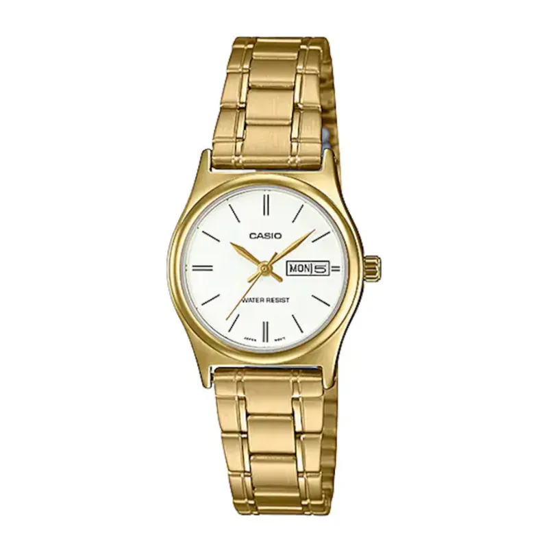 CASIO - Reloj Casio ltp-v006g-7b En Acero Dama Original Elegante - Dorado