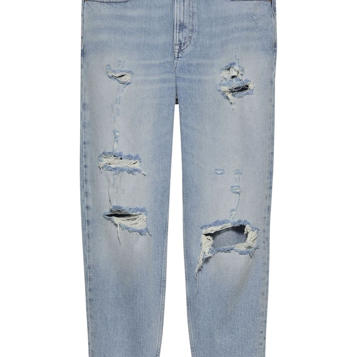 TOMMY HILFIGER - Jeans azul Mom de talle superalto Tommy Jeans