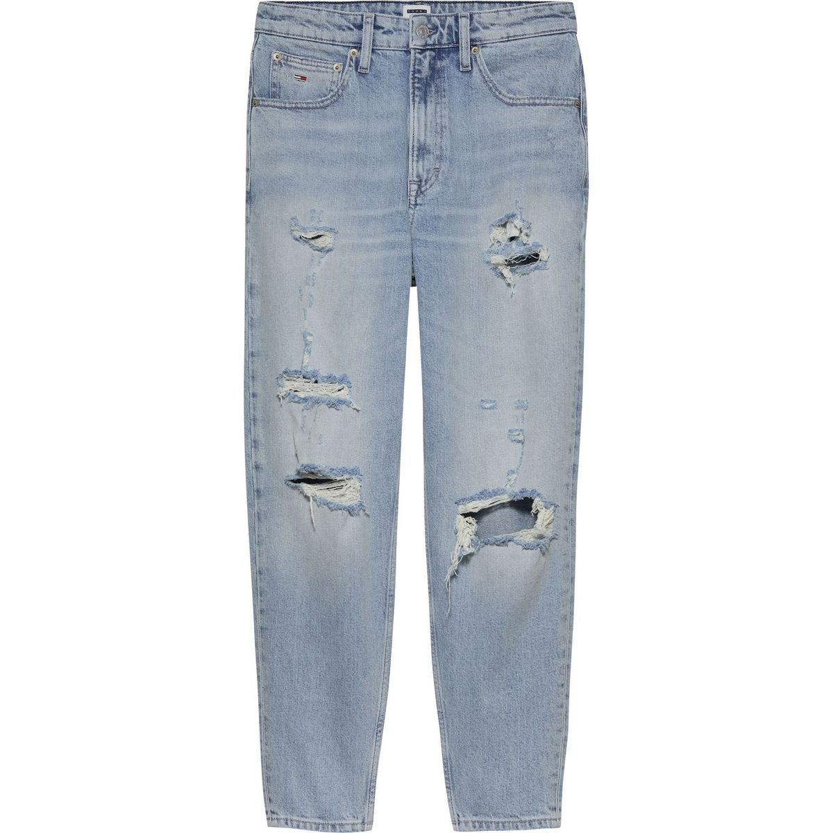 TOMMY HILFIGER - Jeans azul Mom de talle superalto Tommy Jeans