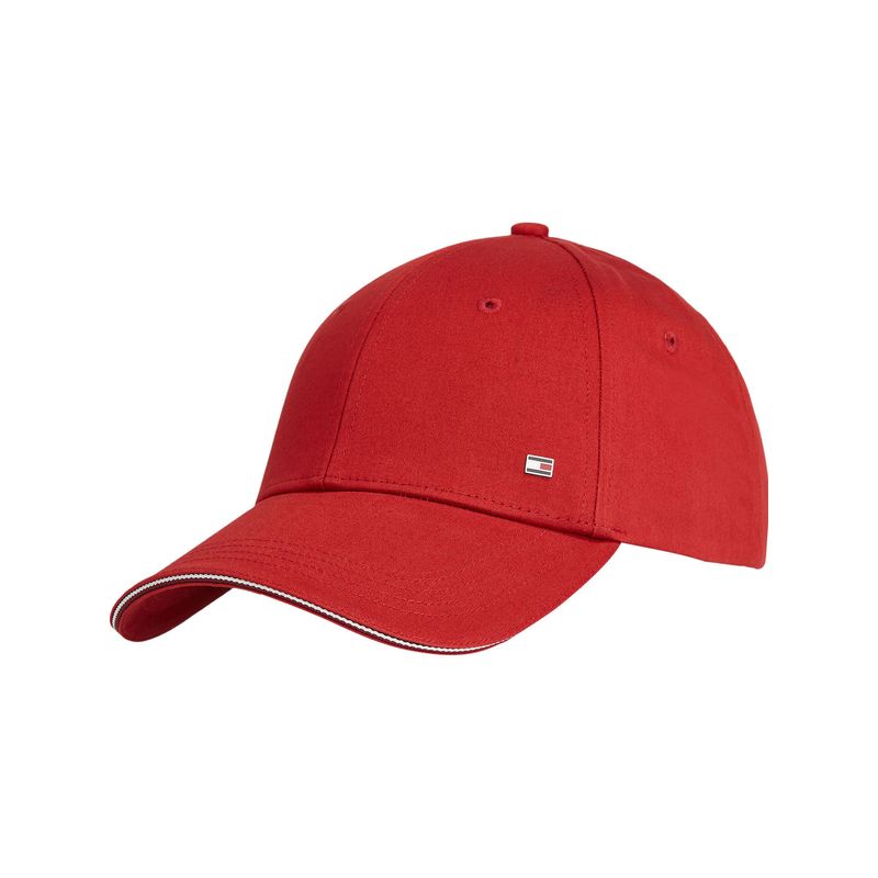 TOMMY HILFIGER - Gorra roja de béisbol Corporate con seis paneles Tommy Hilfiger