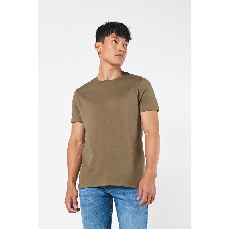 KOAJ - KOAJ Camiseta en algodón unicolor ajustada con manga corta HOMBRE