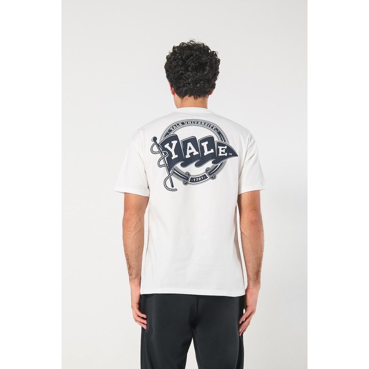 KOAJ - KOAJ Camiseta manga corta con estampado de Yale. Hombre