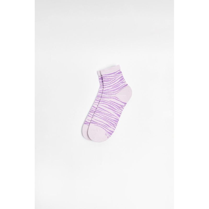 KOAJ - KOAJ Media urbana corta, con diseño en costado en jacquard, MUJER