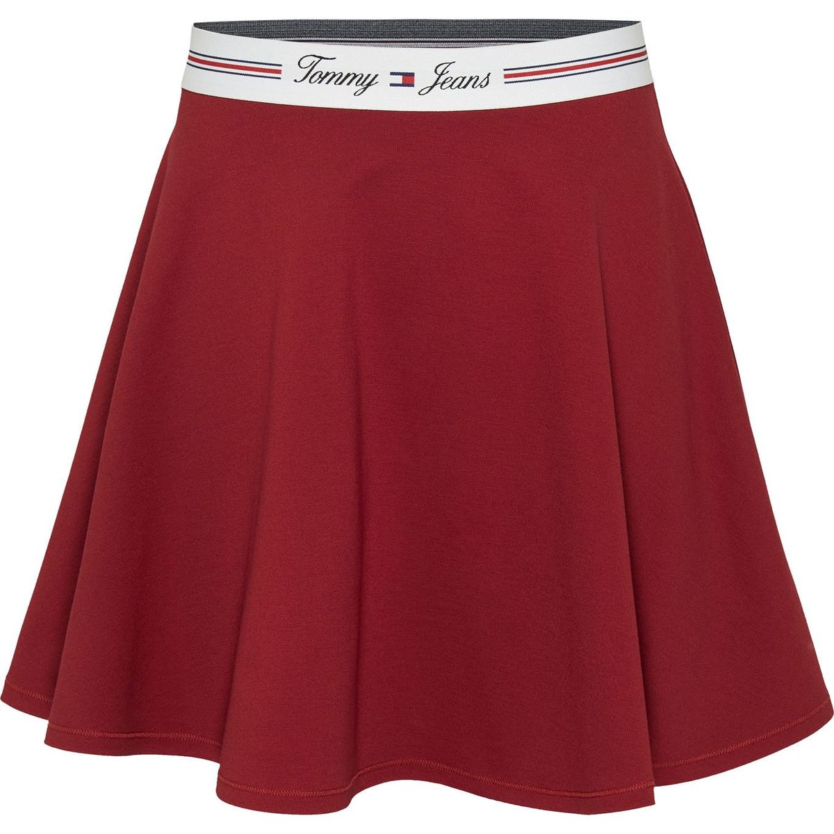 TOMMY HILFIGER - Falda rojo con logo en la cintura Tommy Jeans