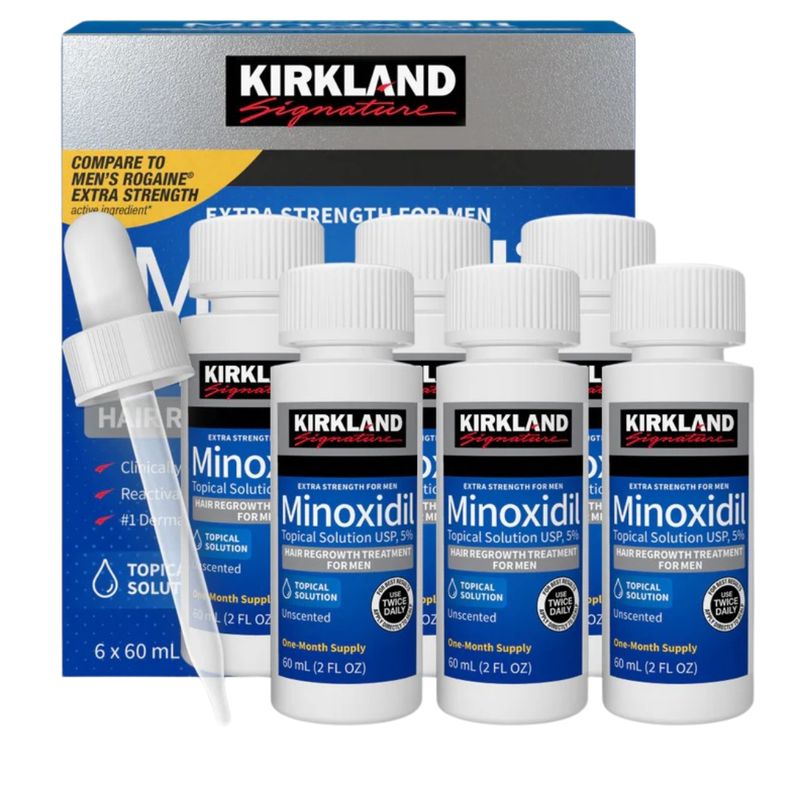 SIGNATURE - Minoxidil Kirkland 5% Importado 6 Unidades Caja