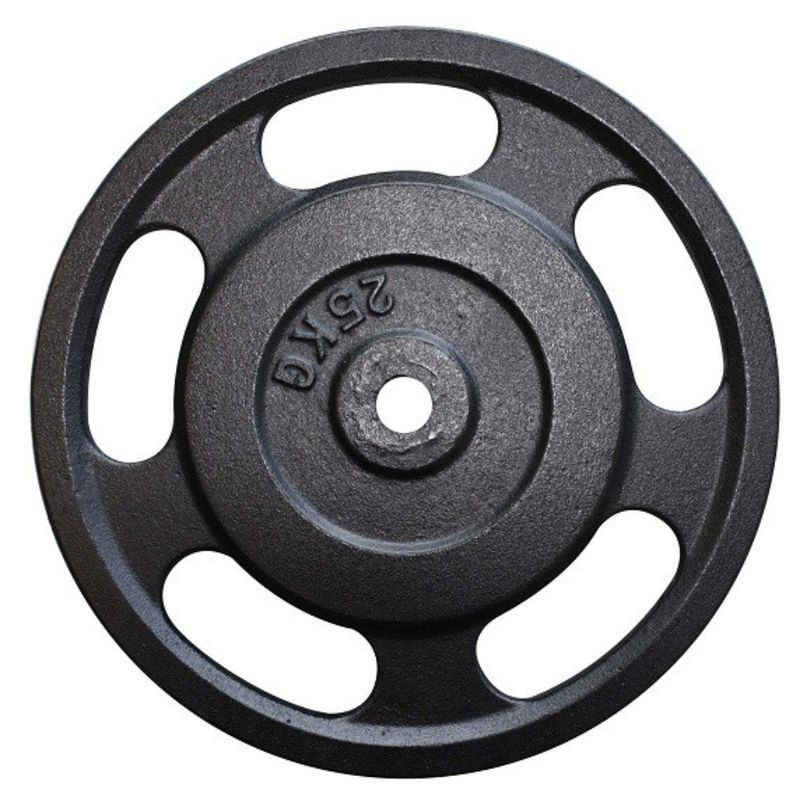 SPORT FITNESS - Disco Estándar 25 Kg Con Agarre Sport Fitness Negro