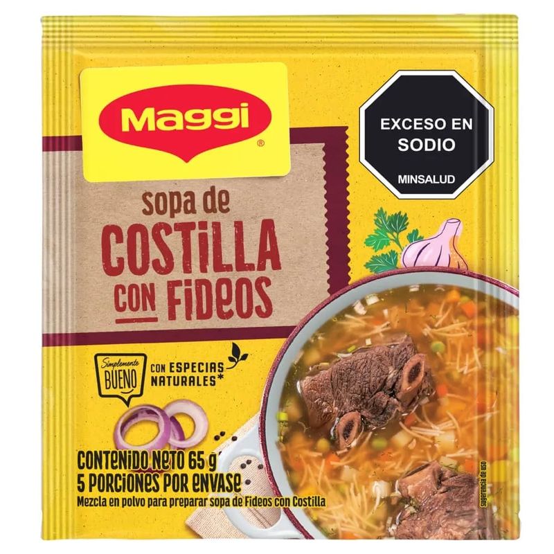 MAGGI - Sopa Maggi Costilla con Fideos x 65g