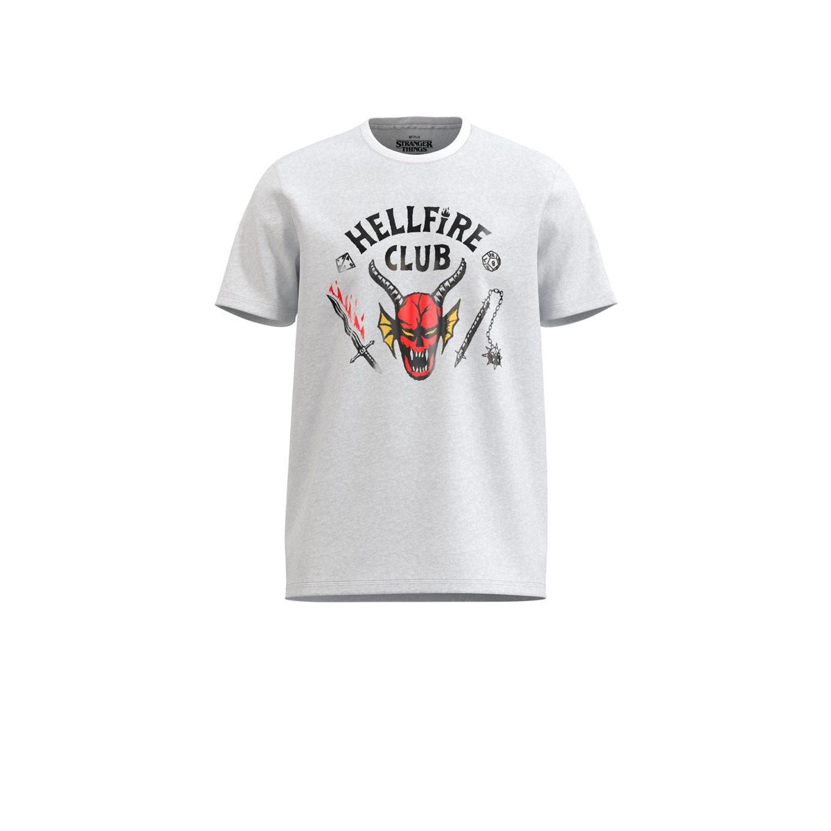 KOAJ - KOAJ Camiseta unicolor con arte de Stranger Things y manga c HOMBRE