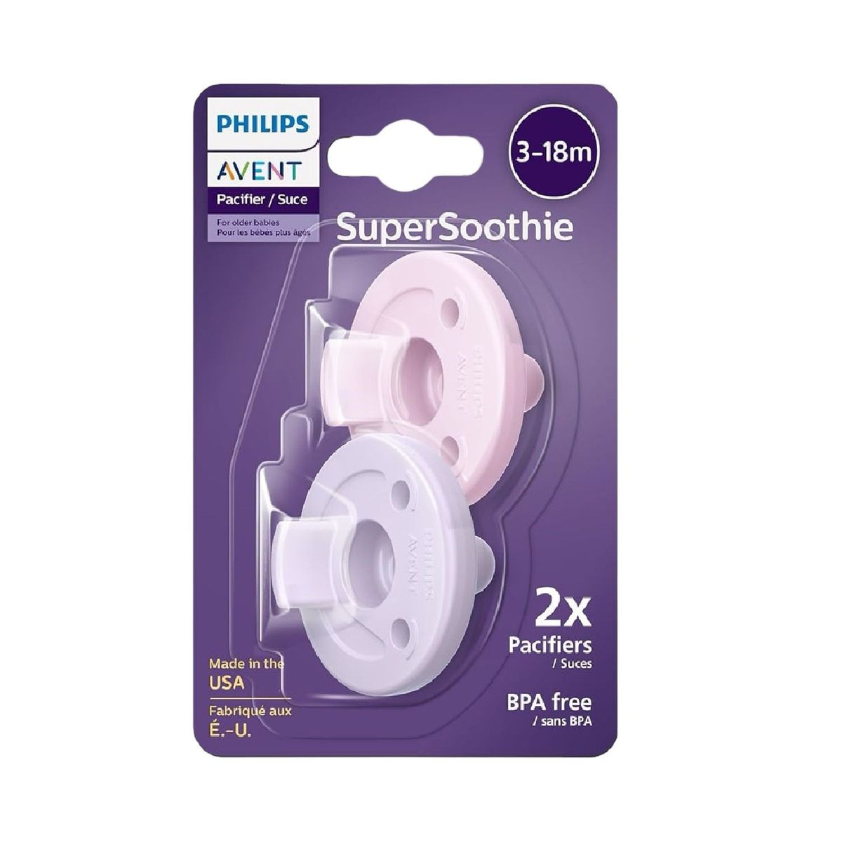 AVENT - Chupos Mamilas Entretencion Avent Soothie Redonda 3-18m