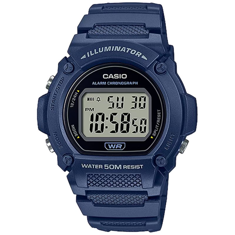 CASIO - Reloj Casio W-219H-2AVDF Original Digital Deportivo Hombre - Azul