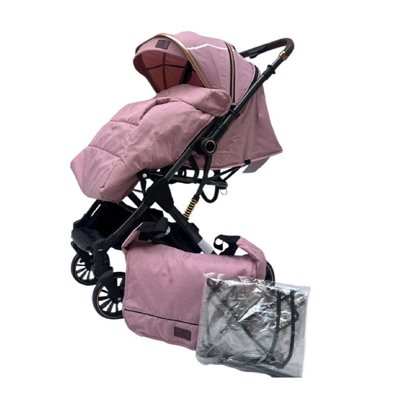 MAXIBABY - Coche Tipo Maleta Reversible Bebe+Pañalera+ Forro Lluvia