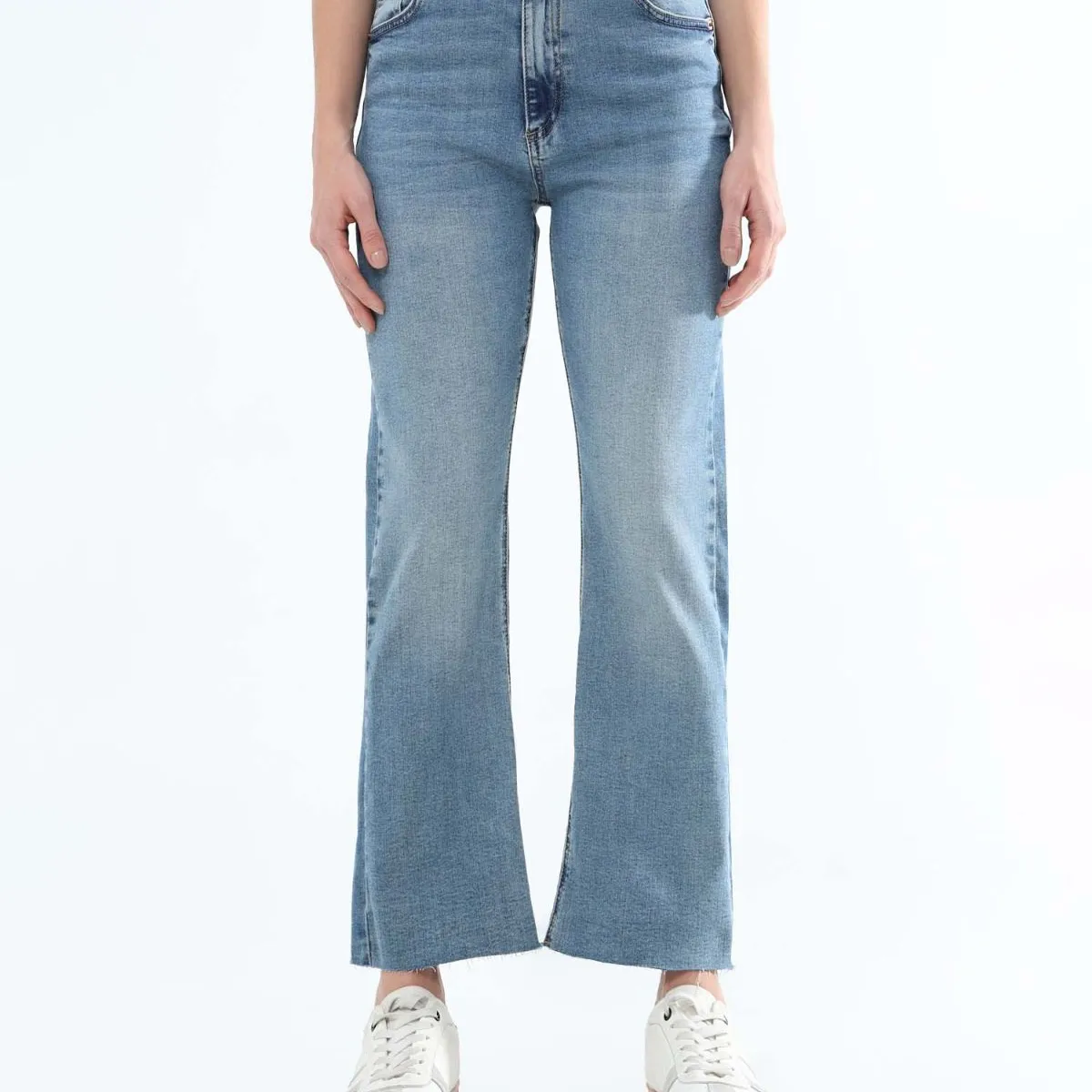 SEVEN SEVEN - Jeans Cropped Flare Tono Medio  Para Mujer Azul Seven Seven