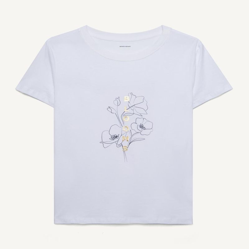 SEVEN SEVEN - Camiseta Mujer Seven M/C Blanco Algodón 28095788-10225