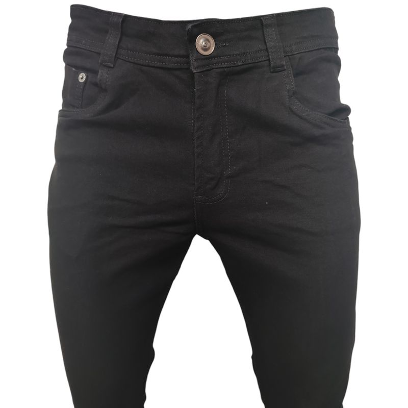 GENERICO - Jeans Negro Comfort para Hombre Entubado