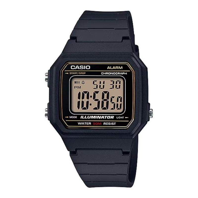 CASIO - Reloj Casio w-217h-9avdf Original Unisex En Resina - Negro
