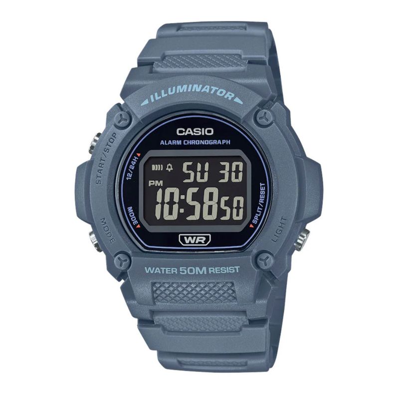 CASIO - Reloj Casio w-219hc-2bvdf Original Digital Deportivo Unisex - Gris