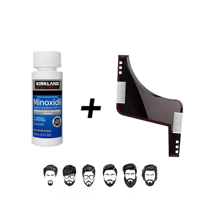 SIGNATURE - Minoxidil Kirkland 5%1 botella + peine molde