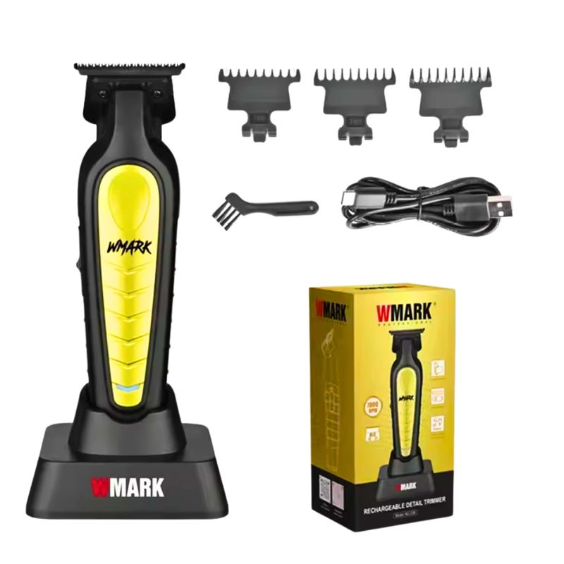 GENERICO - Maquina Patillera De Corte Peluquería Profesional Wmark NG-338 Dorada