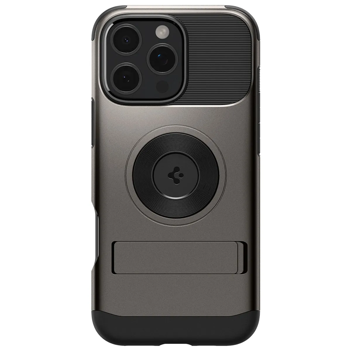 SPIGEN - Estuche Compatible con iPhone 16 Pro Max Spigen SlimArmor MagFit Negro