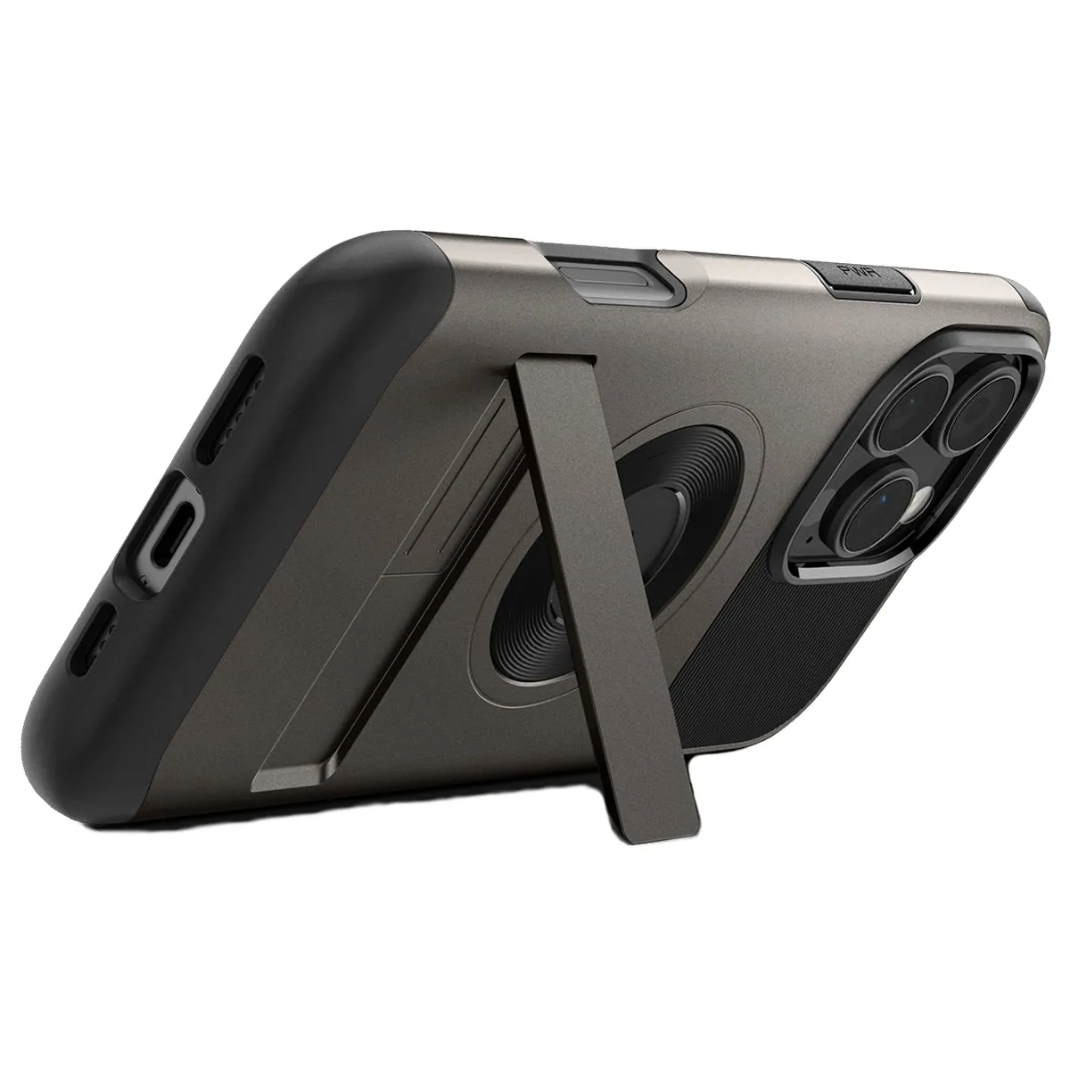 SPIGEN - Estuche Compatible con iPhone 16 Pro Max Spigen SlimArmor MagFit Negro