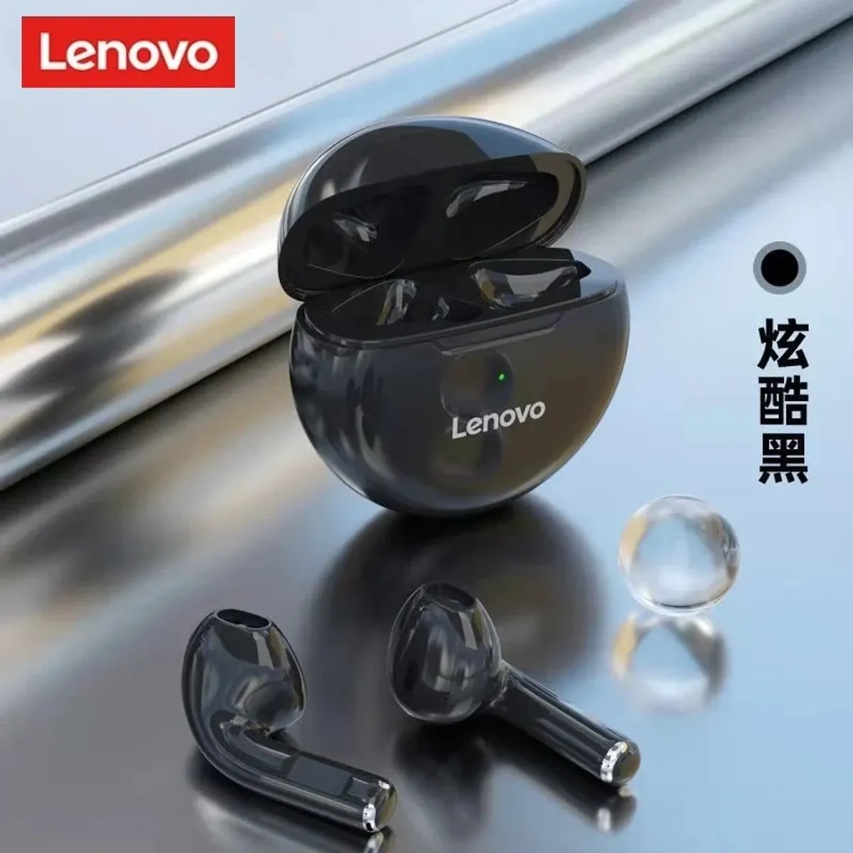 LENOVO - Audifonos Inalámbricos Bluetooth Lenovo Livepods HT38 HD NEGRO