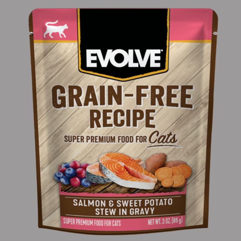 EVOLVE - EVOLVE Cat Grain Free Sobre Alimento Húmedo Salmón 85gr
