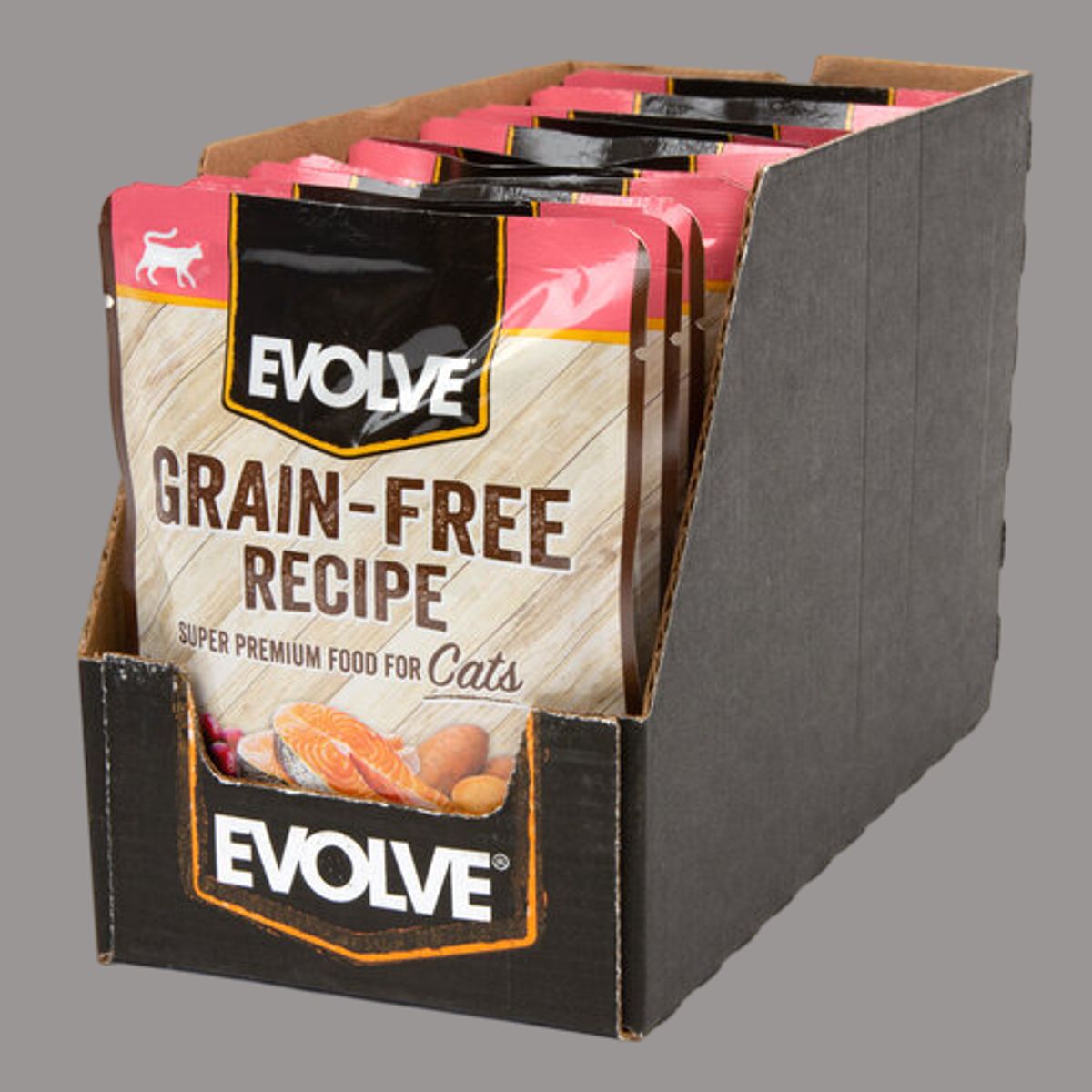 EVOLVE - EVOLVE Cat Grain Free Sobre Alimento Húmedo Salmón 85gr