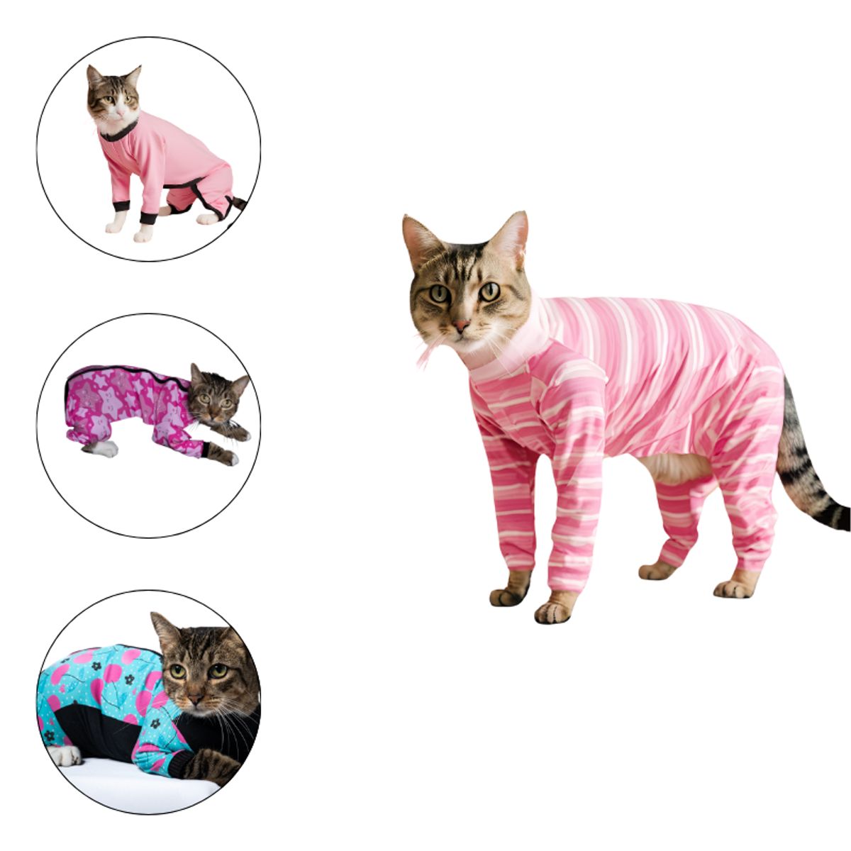 GENERICO - PIJAMA PARA GATOS TALLA M
