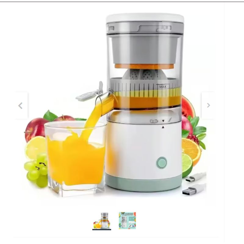 GENERICO - Exprimidor Extractor Electrico USB Jugo Zumo Frutas Citricos